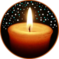 Night Light: Candle, Fireplace